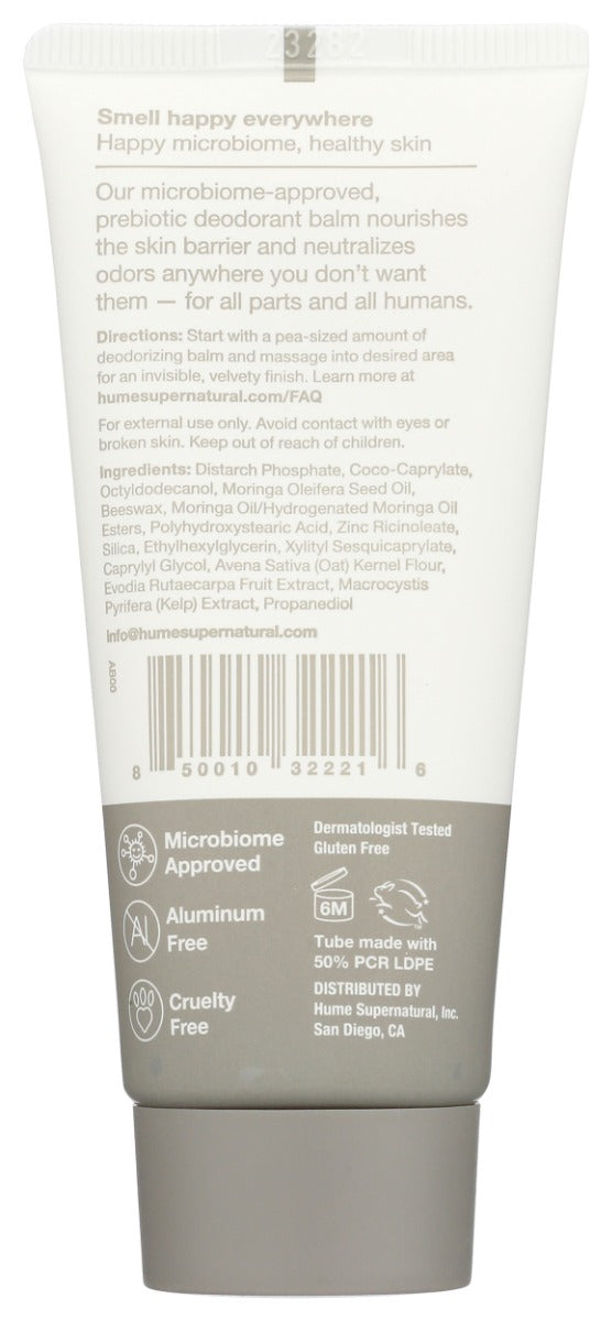 Hume Supernatural: All Body Deodorant Fragrance Free, 2 Oz