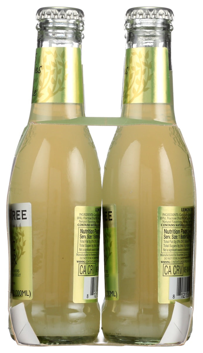 Fever Tree: Lemon Tonic 4Pk, 27.2 Fo