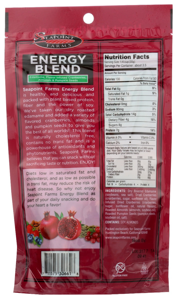 Seapoint Farms: Energy Blend Heart Healthy Snack, 3.5 Oz