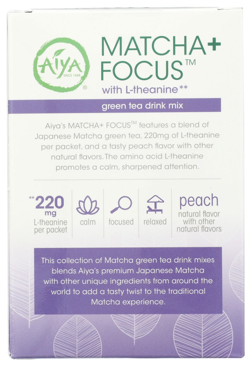 Aiya: Matcha Plus Focus Tea, 1.24 Oz