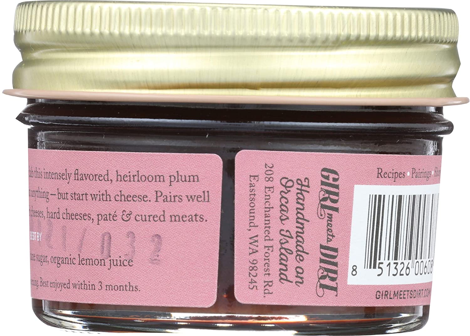 Girl Meets Dirt: Italian Plum Cutting Preserves, 4.5 Oz