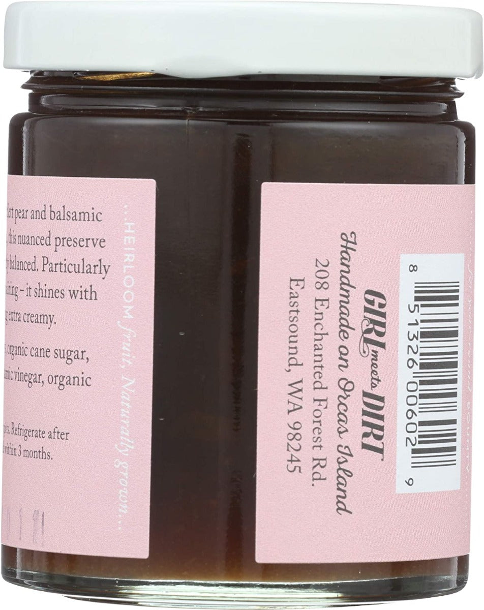 Girl Meets Dirt: Pear Balsamic Spoon Preserves, 7.75 Oz