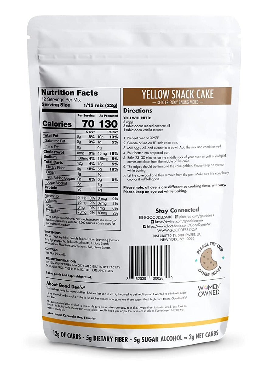 Good Dees: Yellow Cake Mix, 9.3 Oz