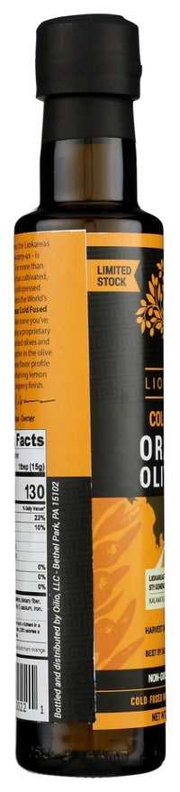 Liokareas: Cold Fused Orange Olive Oil, 8.45 Oz