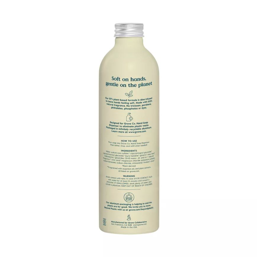 Grove Co: Hydrating Hand Soap Lemon Eucalyptus, 13 Fo