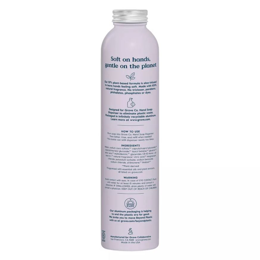 Grove Co: Hydrating Hand Soap Lavender Thyme, 24 Fo