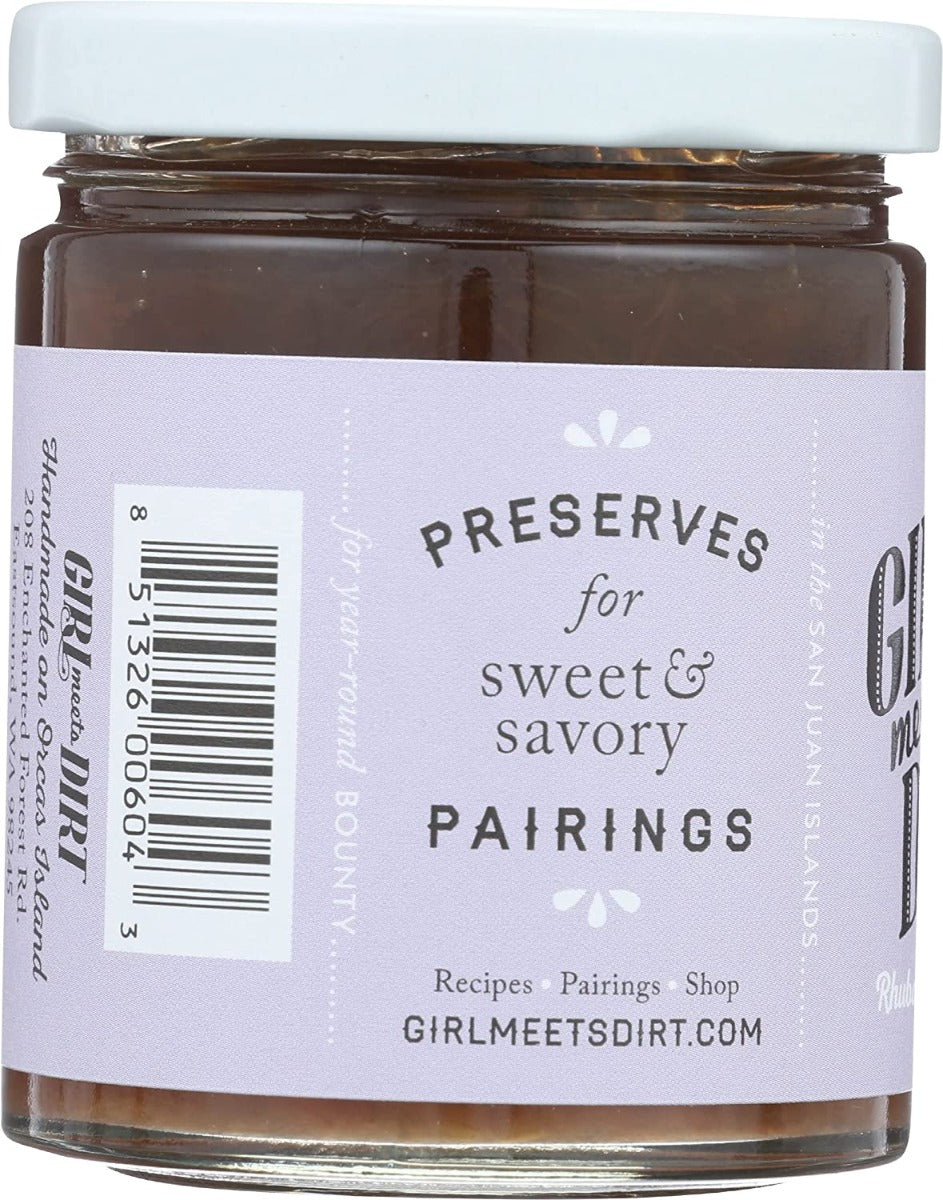 Girl Meets Dirt: Rhubarb Lavendar Spoon Preserves, 7.75 Oz