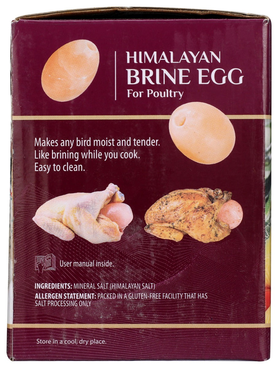 Saltean Chef Secret: Himalayan Rock Salt Brine Egg For Poultry, 1 Lb