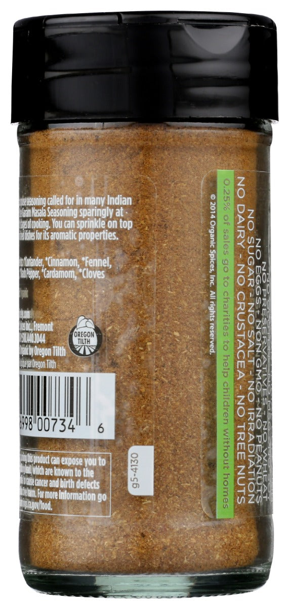 Spicely Organics: Organic Garam Masala Seasoning Jar, 1.6 Oz