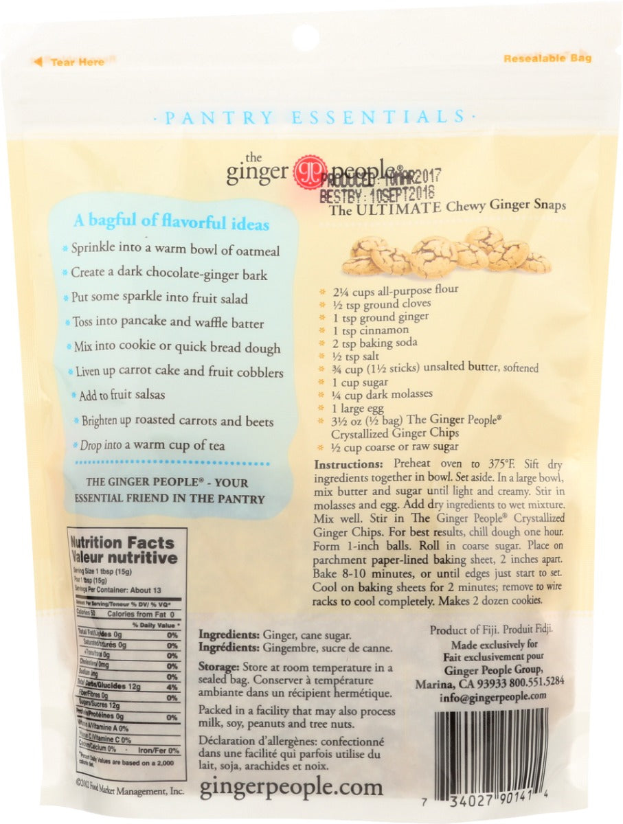 Ginger People: Ginger Chips Crystallized, 7 Oz