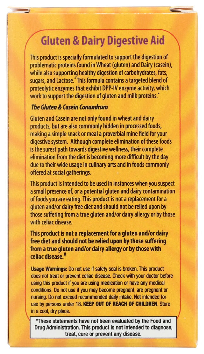 Natures Secret: Gluten And Dairy Digestive Aid, 50 Cp