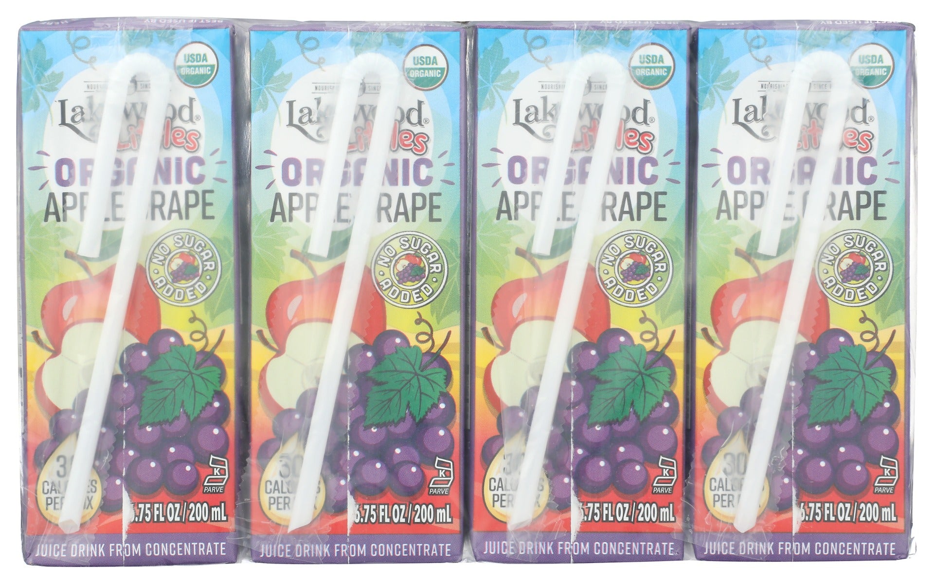 Lakewood: Littles Organic Apple Grape Juice Boxes 8Ct, 54 Fo