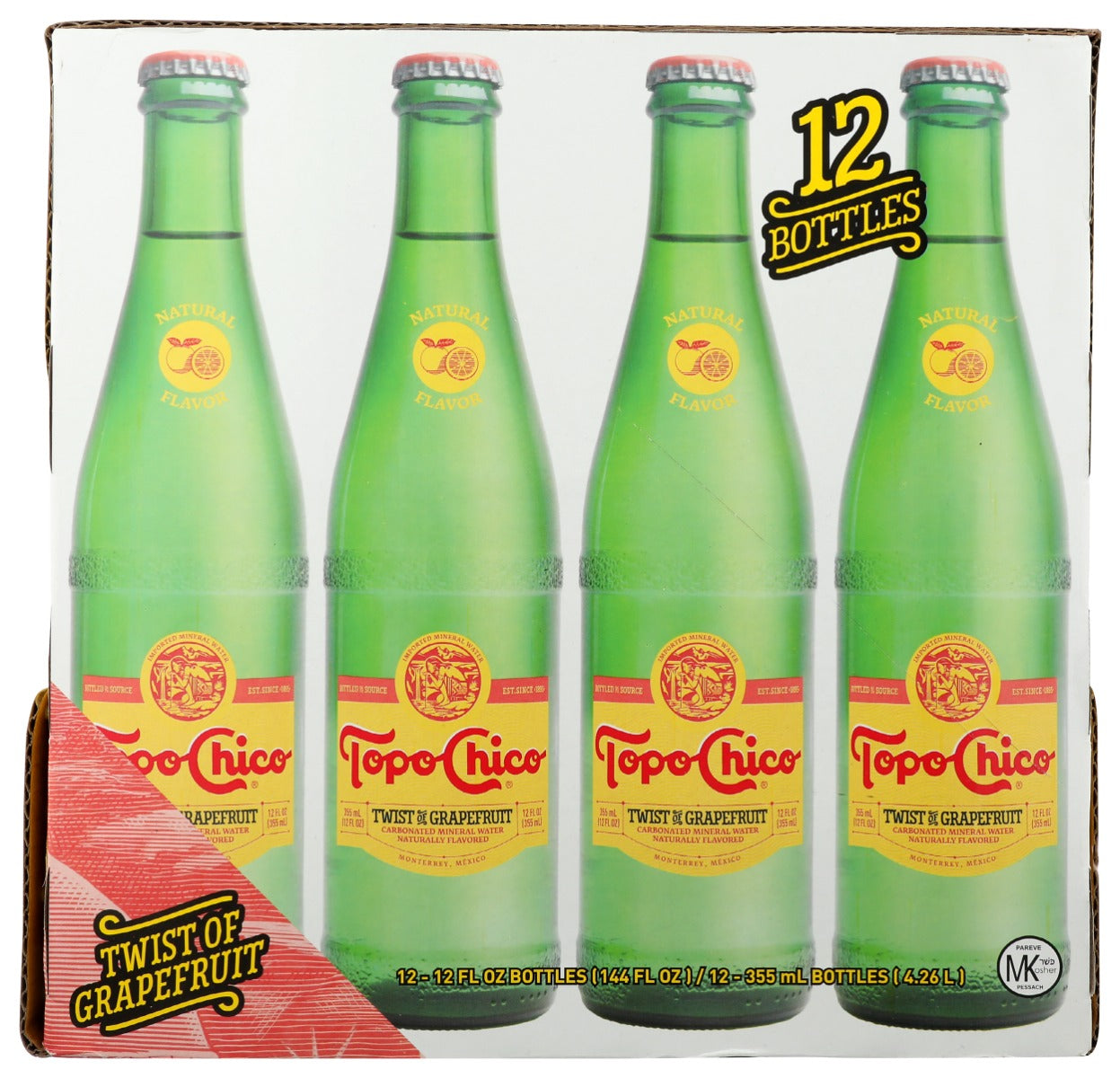 Topo Chico: Mineral Water Twist Of Grapefruit 12Pack, 144 Fo