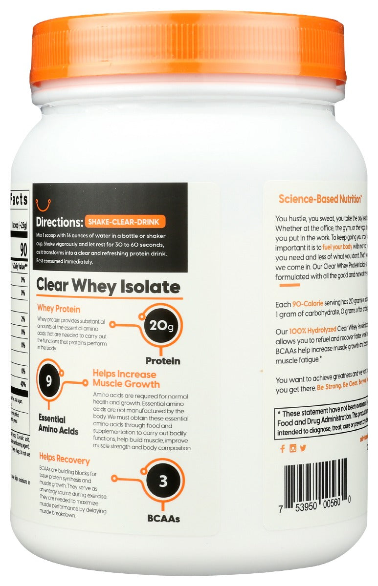 Doctors Best: Clear Whey Protein Isolate Green Apple, 525 Gm