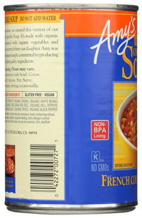 Amys: Organic Hearty French Country Vegetable Soup Reduced Sodium, 14.4 Oz