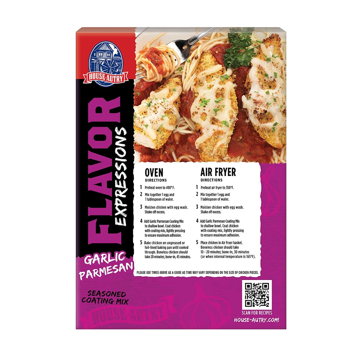 House Autry: Flavor Expressions Garlic Parmesan Seasoned Coating Mix, 5 Oz