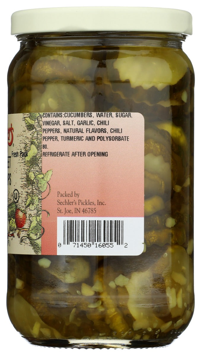 Sechlers: Hot Sweet Garlic Chips, 16 Oz