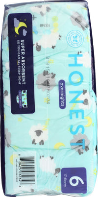 The Honest Company: Sleepy Sheep Overnight Diapers Size 6, 17 Pk