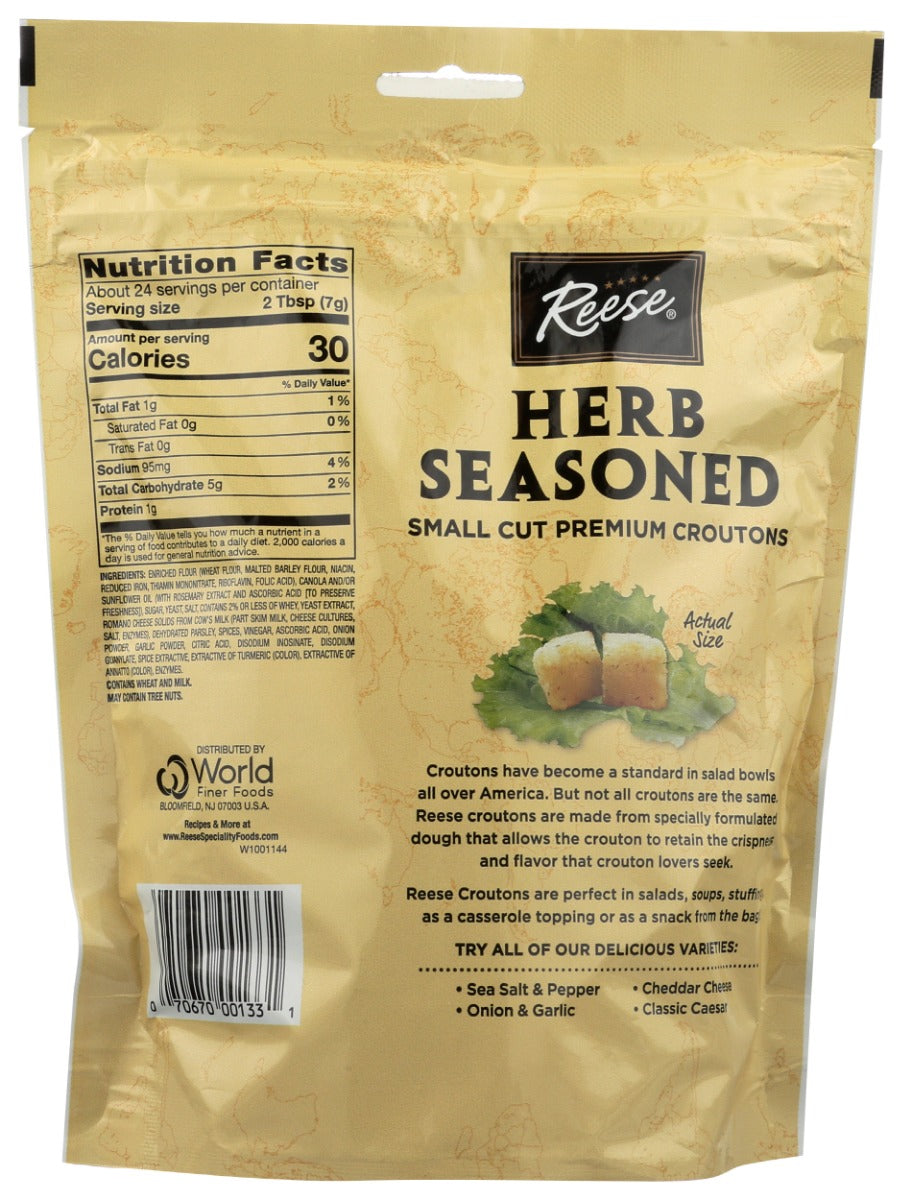 Reese: Herb Seasoned Croutons, 6 Oz