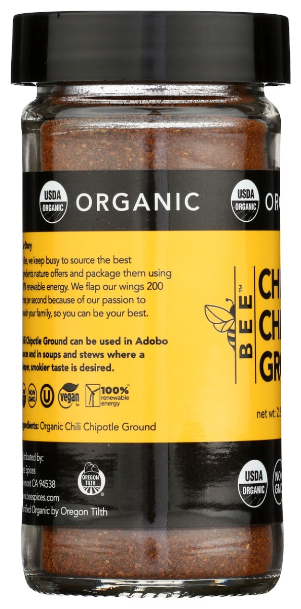 Beespices: Organic Chili Chipotle Ground, 2.2 Oz