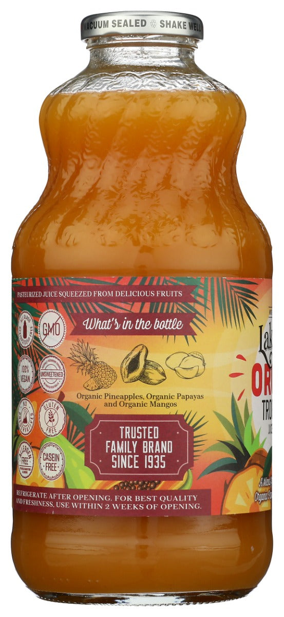 Lakewood: Organic Tropical Trio Juice, 32 Fo