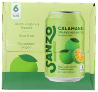 Sanzo: Calamansi Golden Lime Sparkling Water 6Pk, 72 Fo