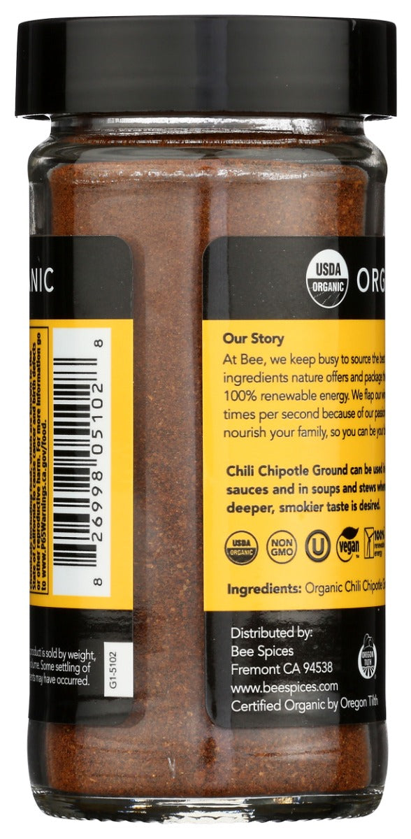 Beespices: Organic Chili Chipotle Ground, 2.2 Oz