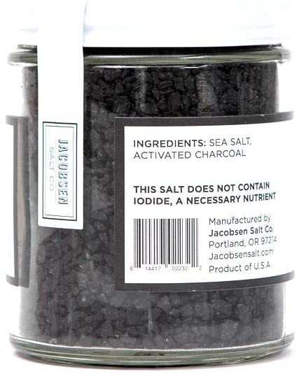 Jacobsen Salt Co: Black Lava Sea Salt, 7.9 Oz