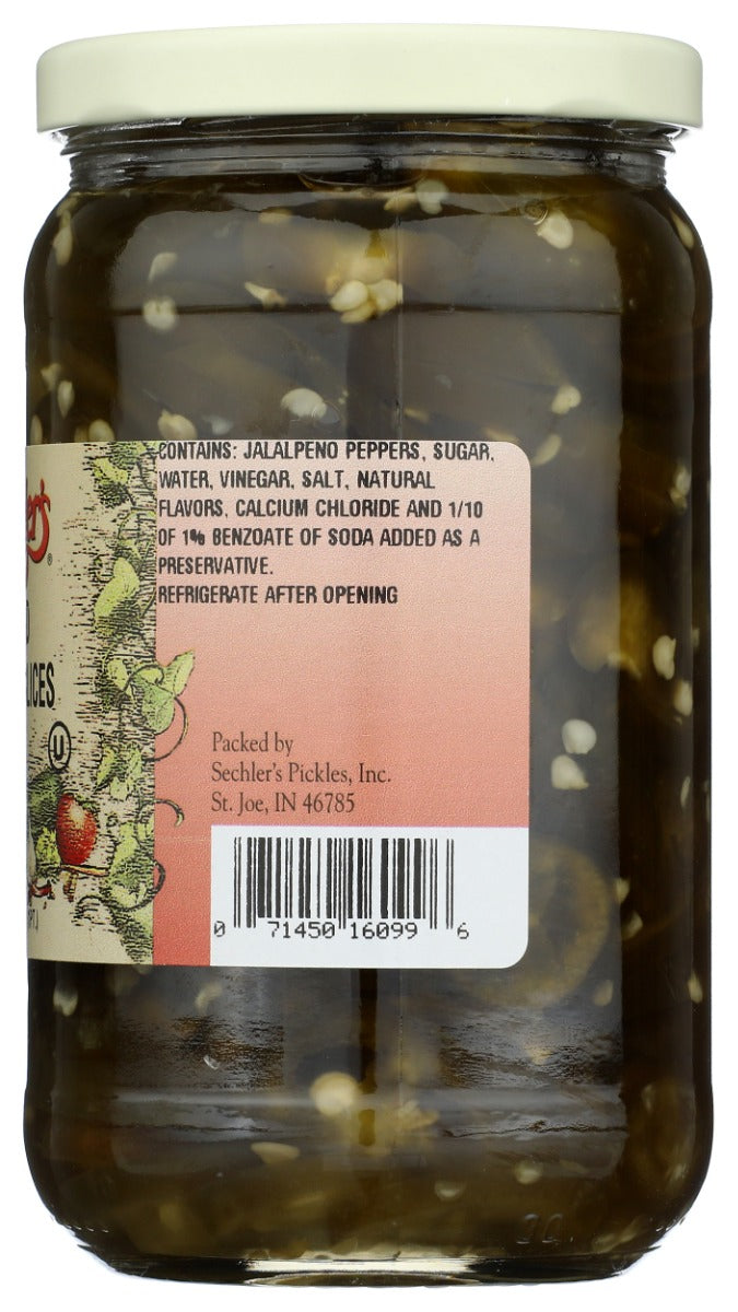 Sechlers: Candied Jalapeno Slices, 16 Oz