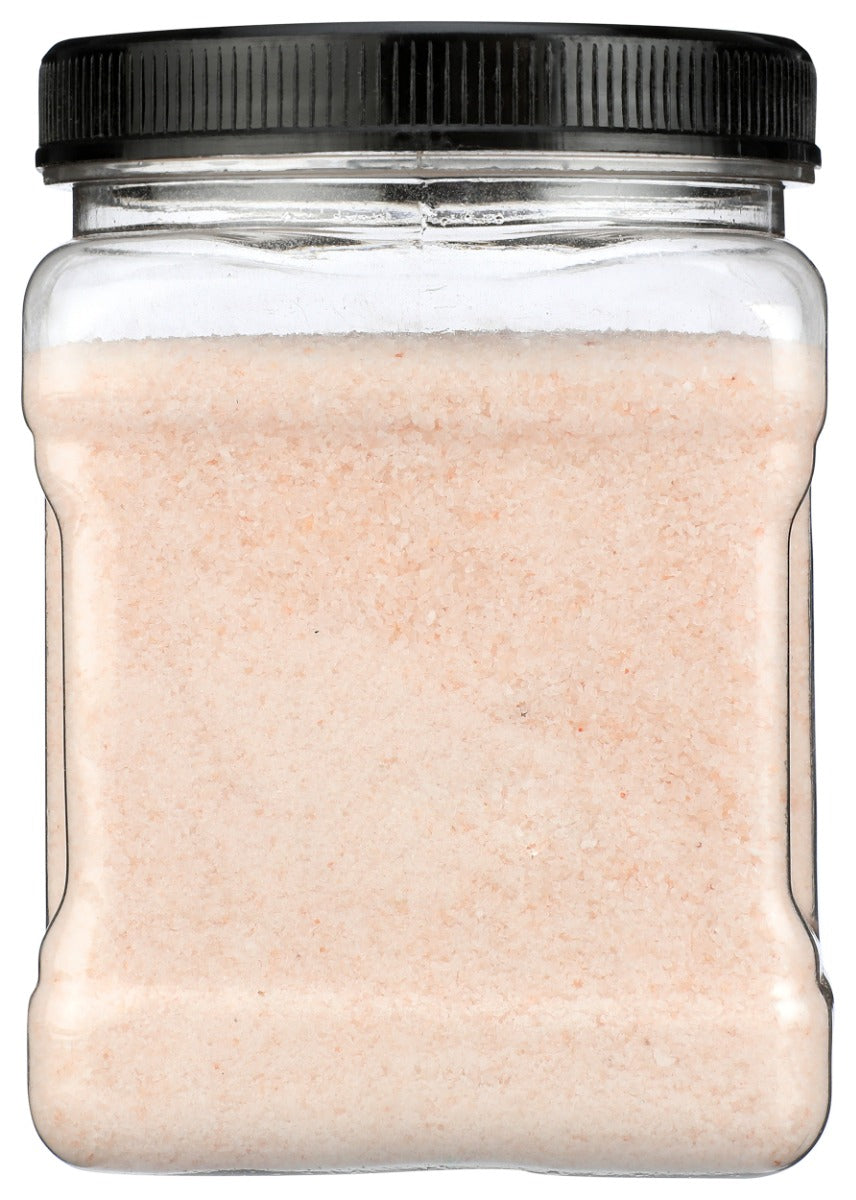 Saltean Chef Secret: Himalayan Pink Salt Square Grip Jar Fine Grains, 2.2 Lb