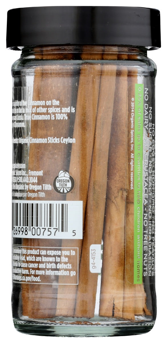 Spicely Organics: Organic Cinnamon Ceylon Sticks, 6 Pc