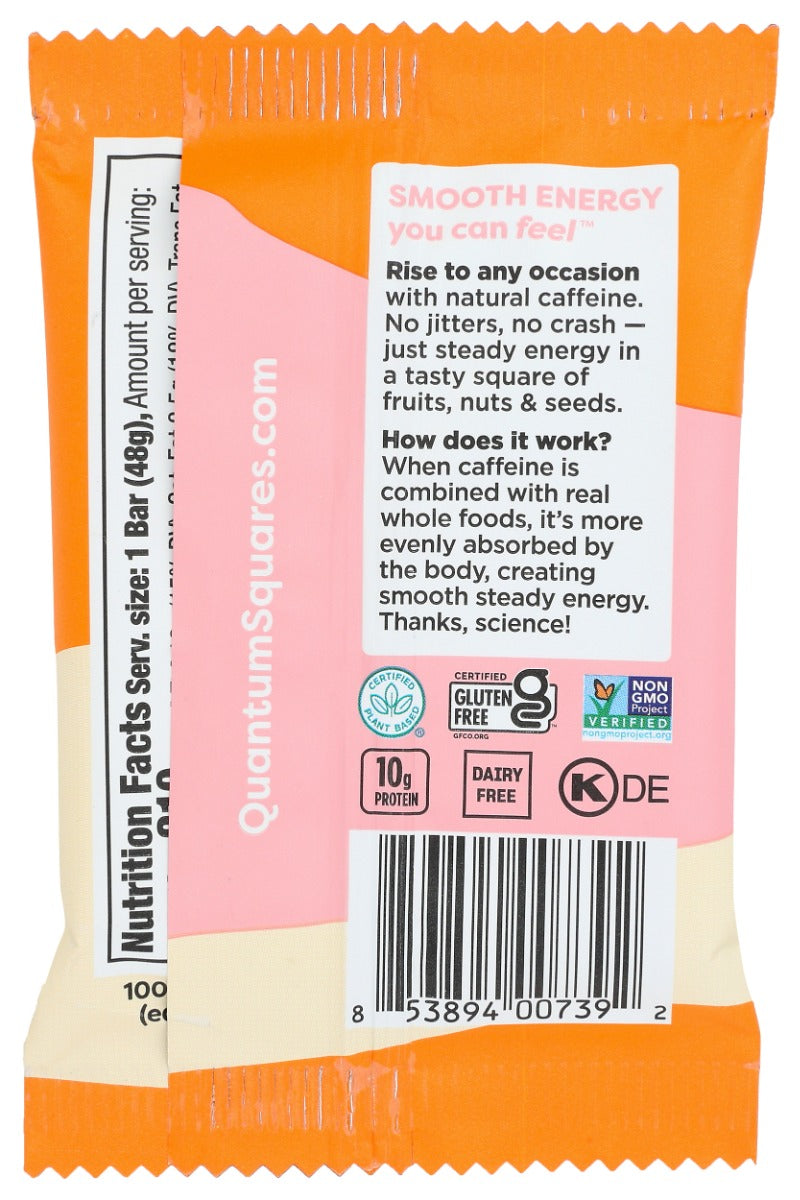 Quantum Energy Squares: Bar Dark Chocolate Pink Himalayan Salt, 1.69 Oz