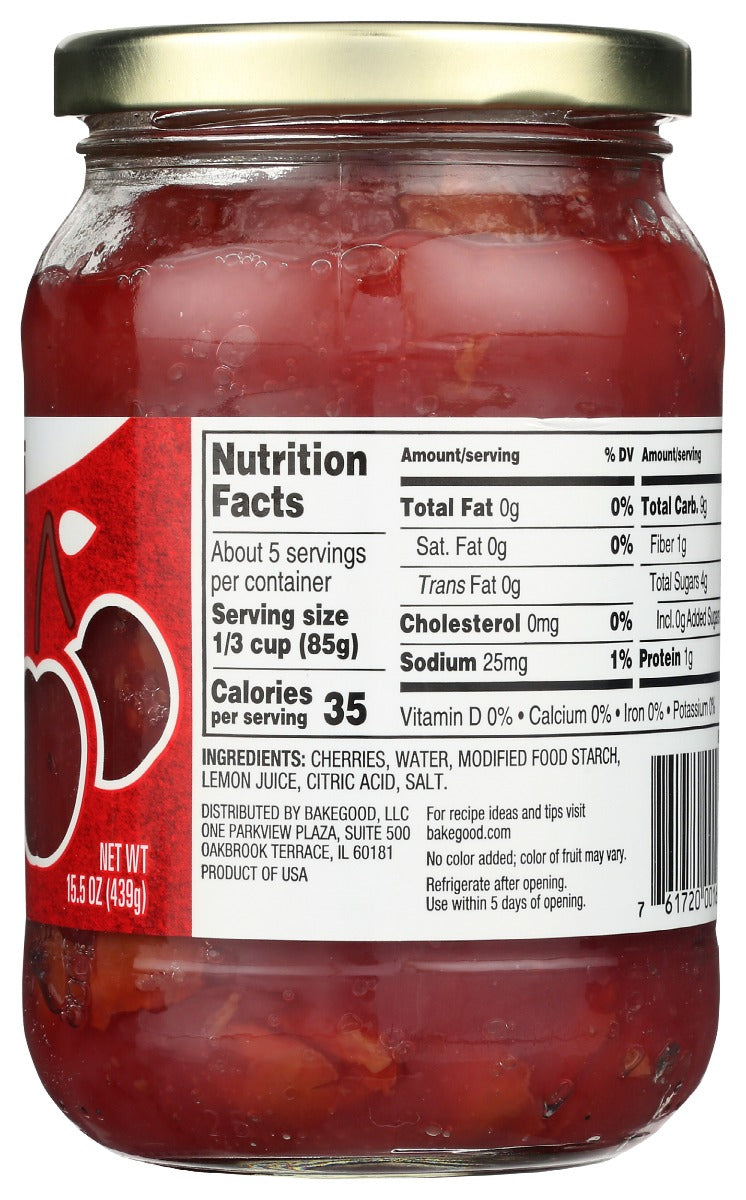 Bake Good: Pie Filling Cherry, 15.5 Oz