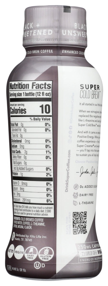 Super Coffee: Coffee Rtd Cold Brew, 12 Fo