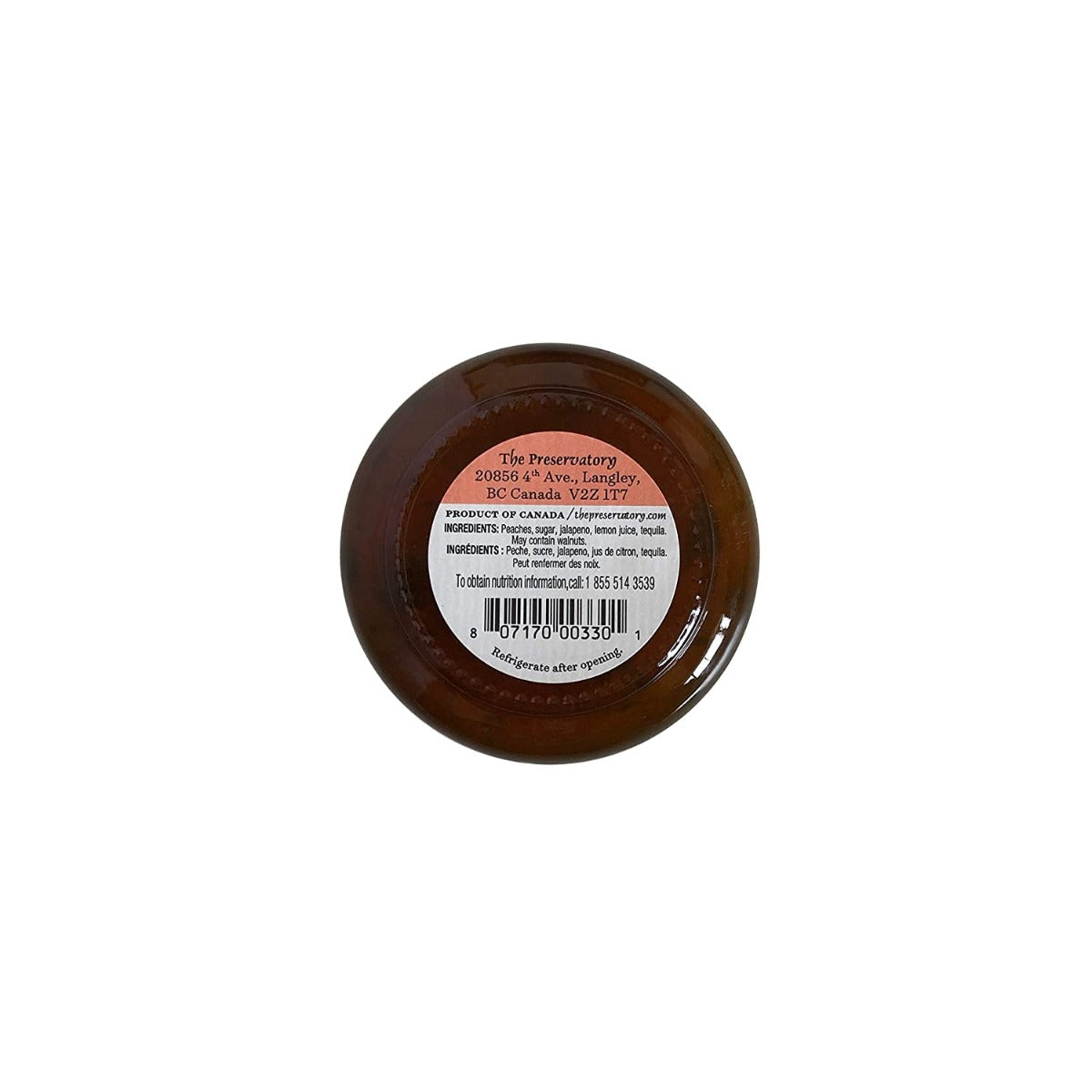 The Preservatory: Peach Jalapeno Tequila Preserves, 3.89 Oz