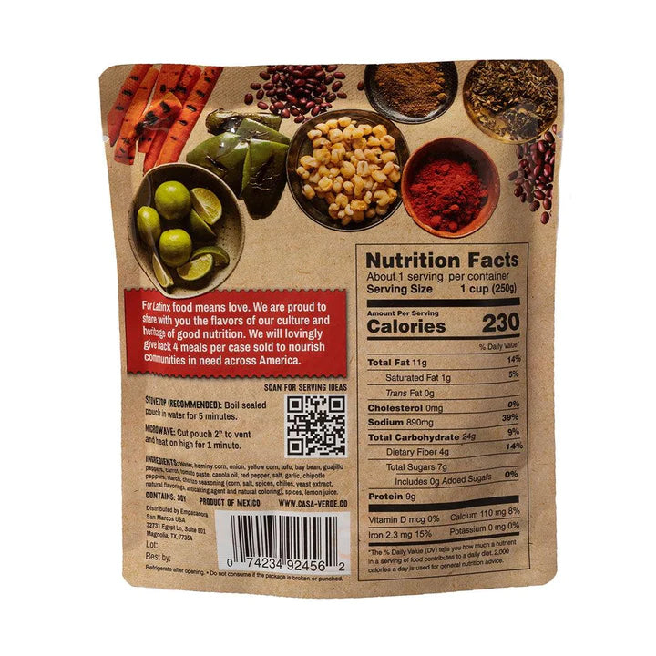 Casa Verde: Red Bean Pozole, 8.81 Oz