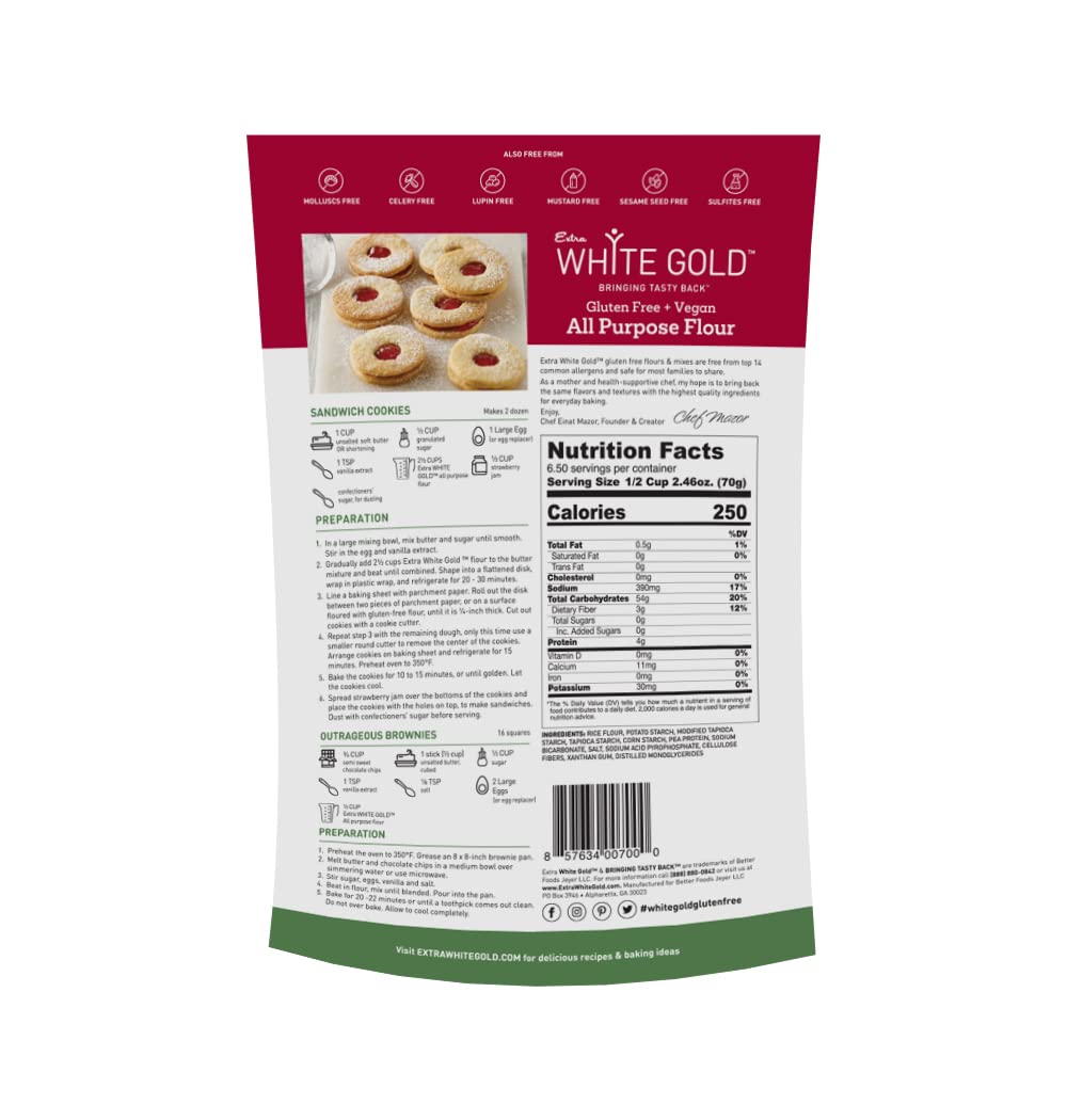 Extra White Gold: Gluten Free All Purpose Flour, 15.9 Oz