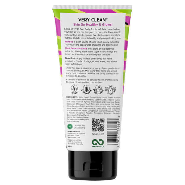 Shikai: Very Clean Relax Lavender Bamboo Scrub, 6 Fo