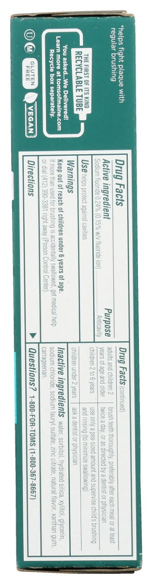 Toms Of Maine: Pureactiv Teeth + Gum Health Cool Mint, 4.0 Oz