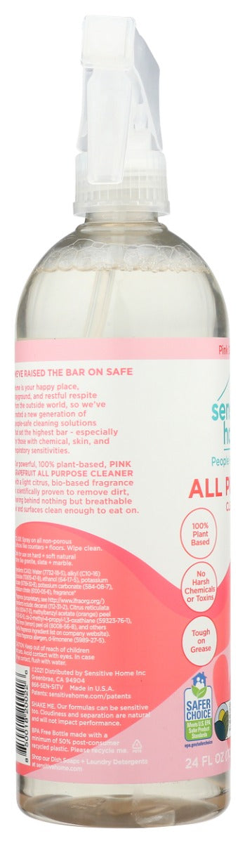 Sensitive Home: All Purpose Cleaner Pink Grapefruit, 24 Fo