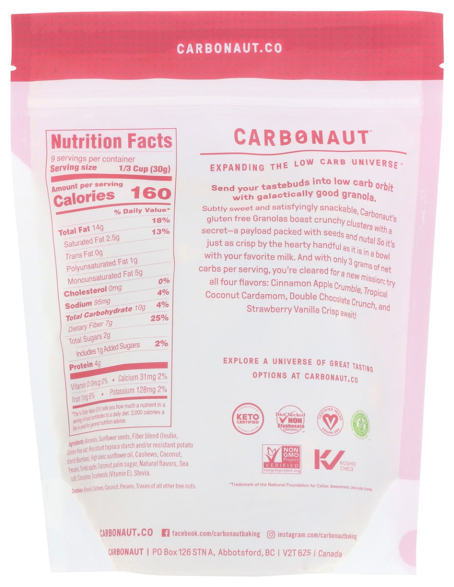 Carbonaut: Crumble Granola Cinnamon Apple, 10 Oz