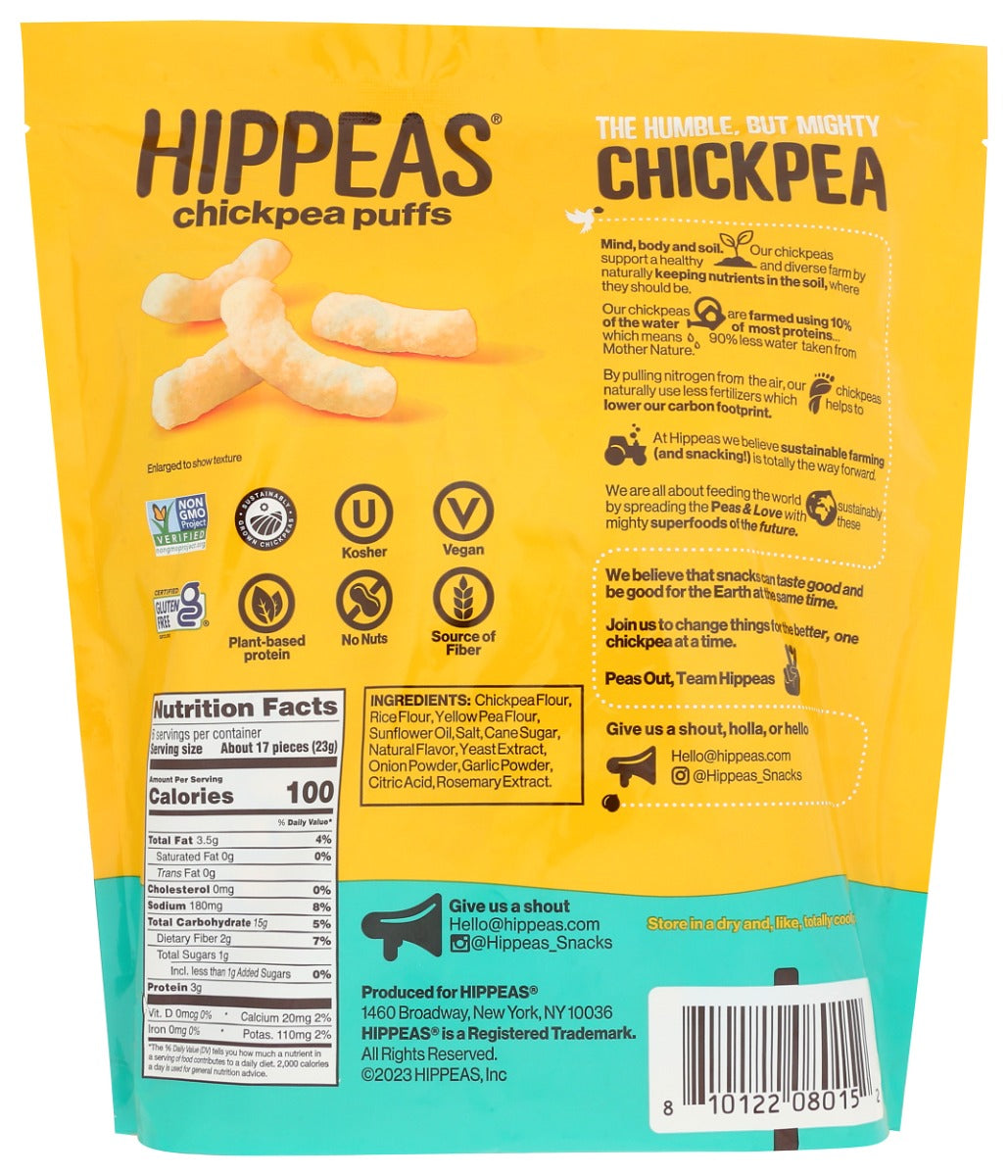 Hippeas: Vegan White Cheddar Puffs 6Pack, 0.8 Oz