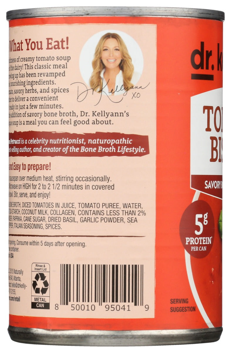 Dr Kellyann: Tomato Bisque Bone Broth Soup, 14.5 Oz