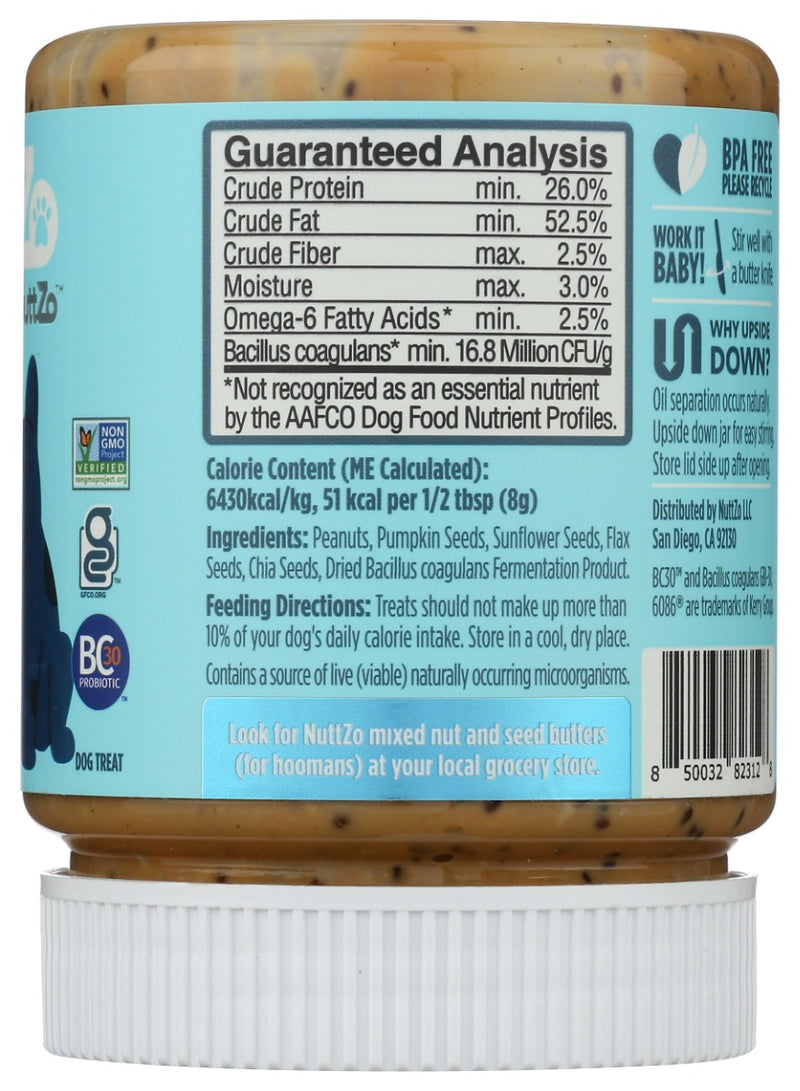 Nuttzo: Muttzo Peanut Butter Plus Probiotics For Fur Baby, 12 Oz