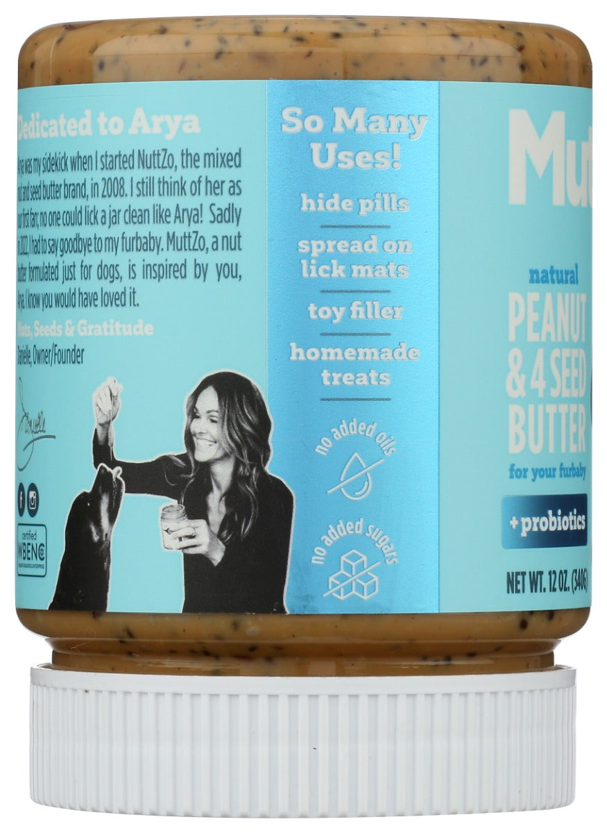 Nuttzo: Muttzo Peanut Butter Plus Probiotics For Fur Baby, 12 Oz