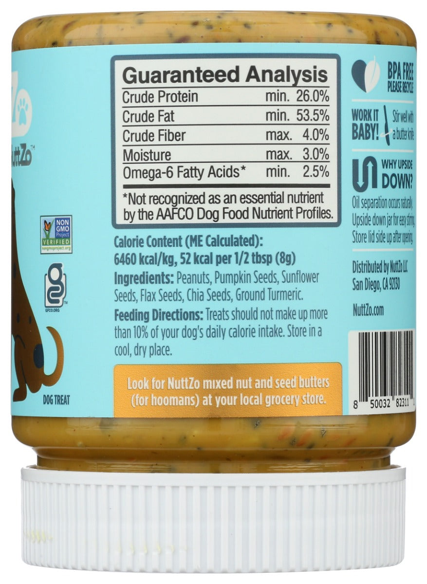 Nuttzo: Muttzo Peanut Butter Plus Turmeric For Fur Baby, 12 Oz