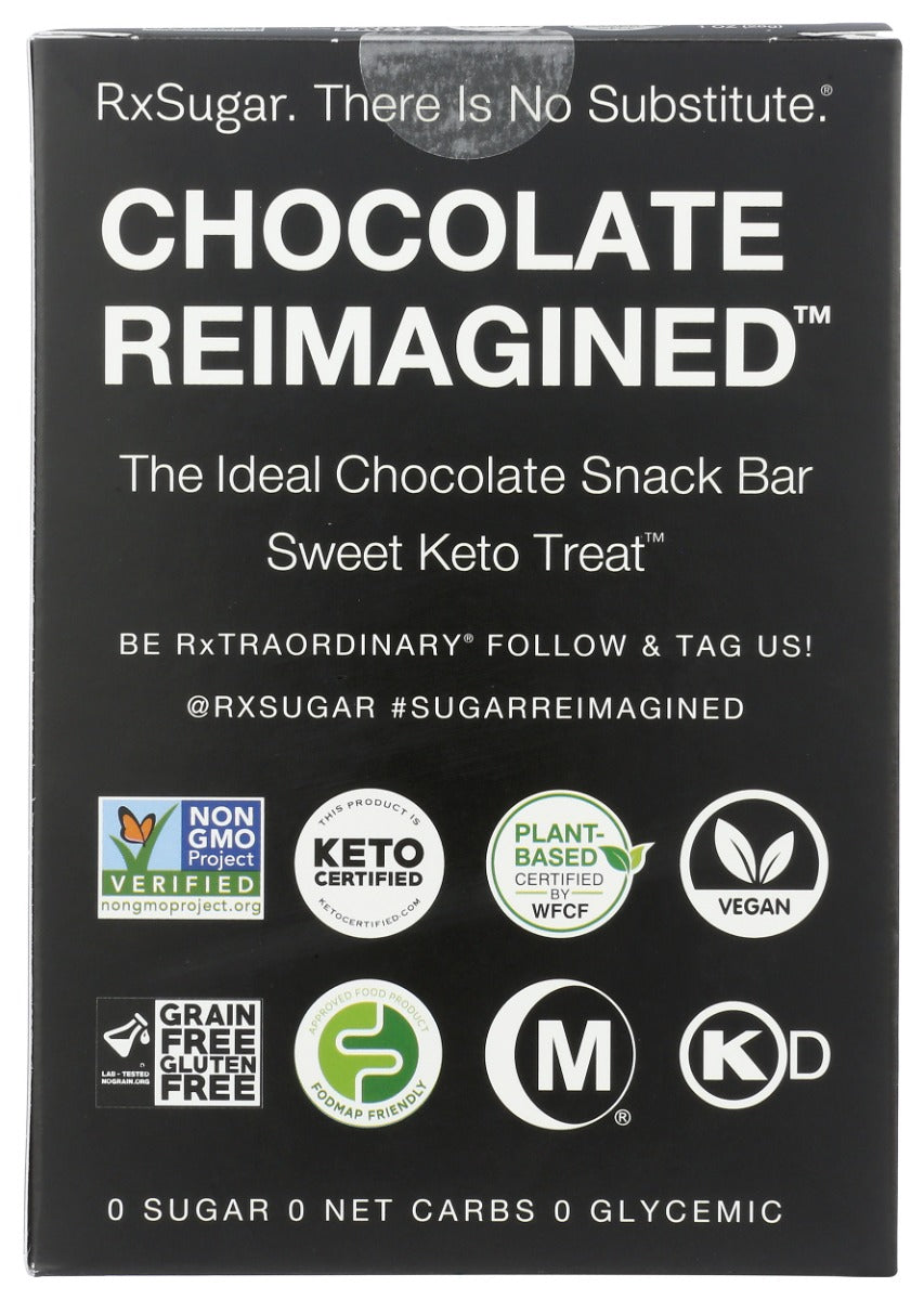 Rx Sugar: Chocolate Swealthy Snax Bar 6 Pack, 8 Oz