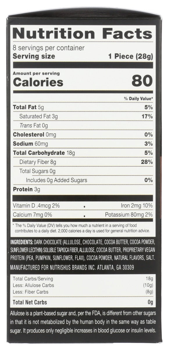 Rx Sugar: Chocolate Swealthy Snax Bar 6 Pack, 8 Oz