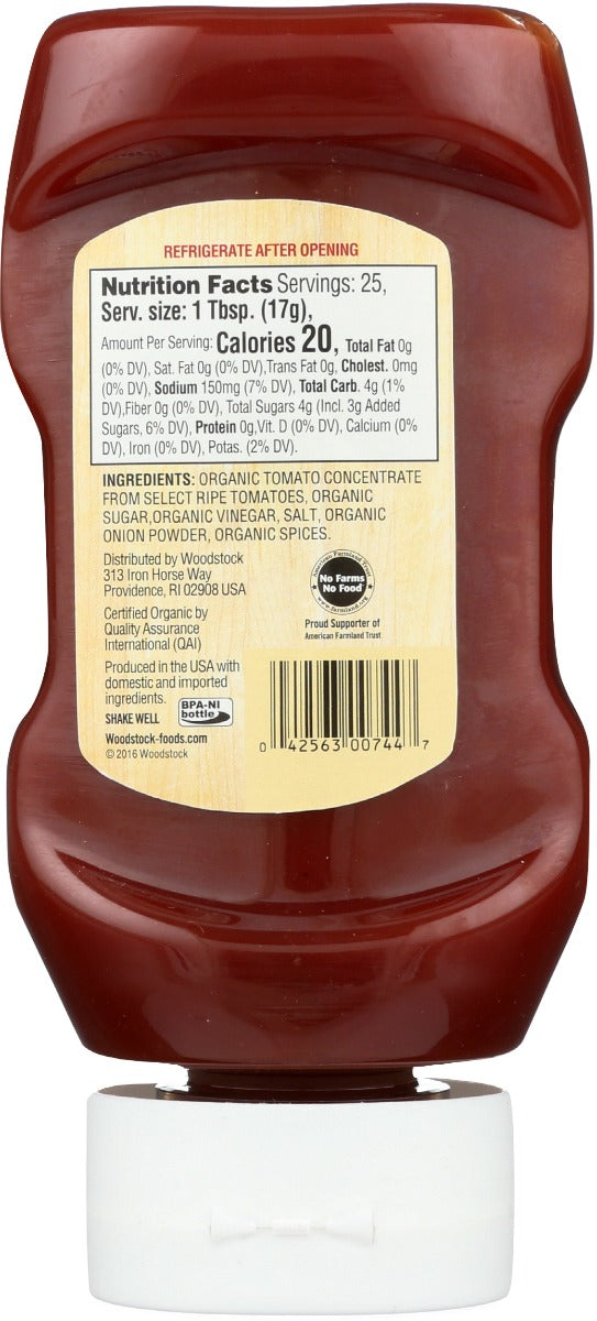 Woodstock: Ketchup Tomato Org, 15 Oz