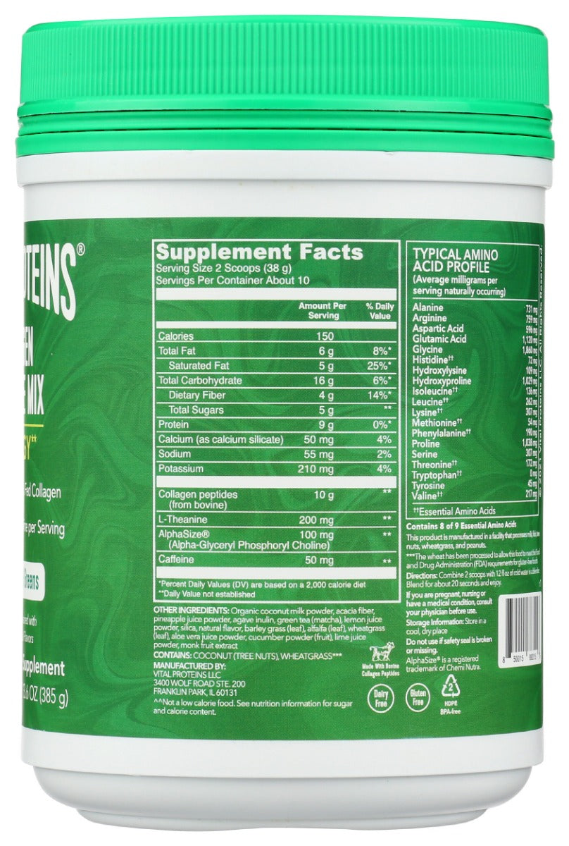 Vital Proteins: Collagen Greens Tropical, 13.6 Oz